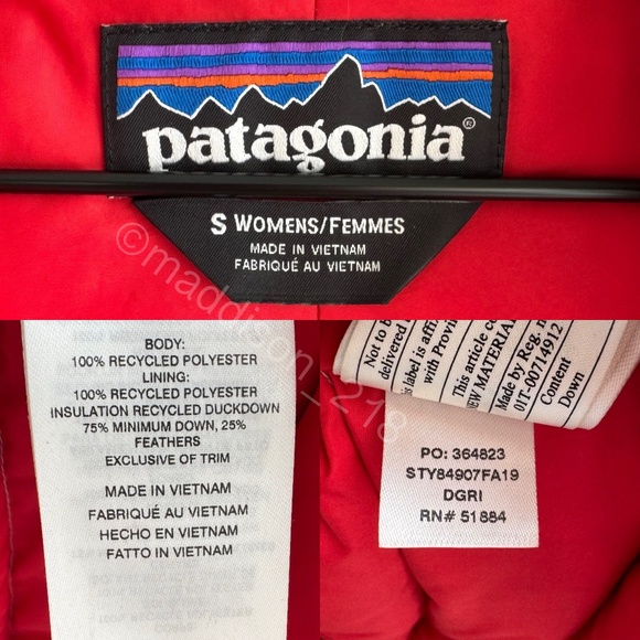 Patagonia Hi-Loft Down Hoody Jacket Small Drifter Gray 600-fill power down S - Picture 3 of 15